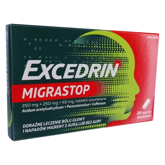 Экседрин (таблетки от головной боли и мигрени) №20