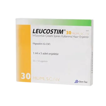 Лейкостим (Leucostim, Filgrastim) 30 млн ЕД (300мкг) №1